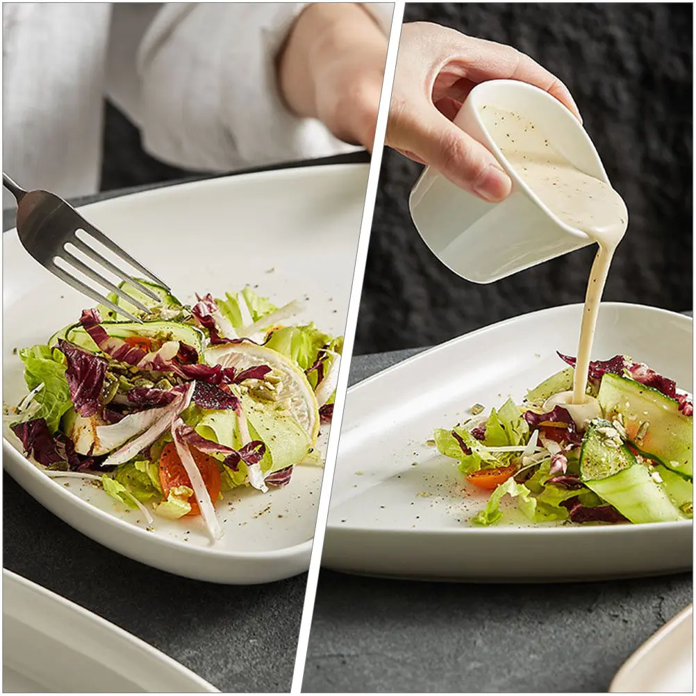 

Набор из 1 тарелки для яиц из нерегулярной керамики, салатница, тарелка для хранения еды с соусником, многофункциональная сервировочная тарелка для ресторана