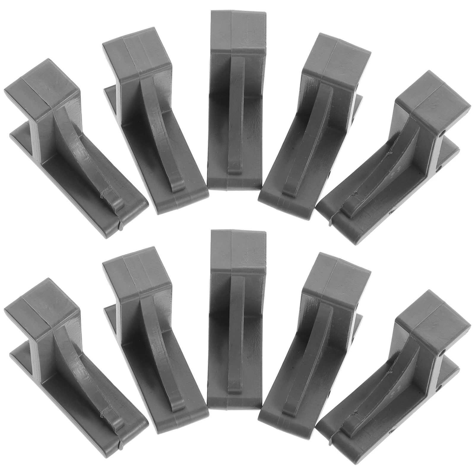 

10pcs Freezer Shelf Clips Plastic Shelf Supports For Refrigerator Cooler Durable Heavy Duty Hooks No Drilling Space Saving