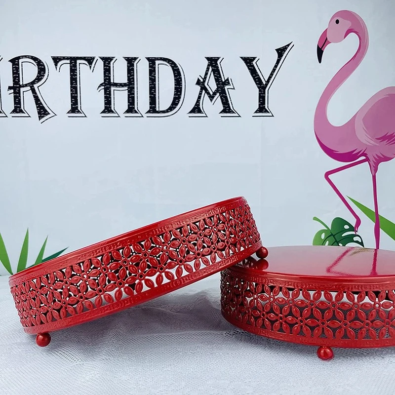 

8/10/12 дюймов металлическая подставка для торта, держатель для десерта, кекса, кондитерских тортов, поднос, сервировочное блюдо для свадьбы, дня рождения