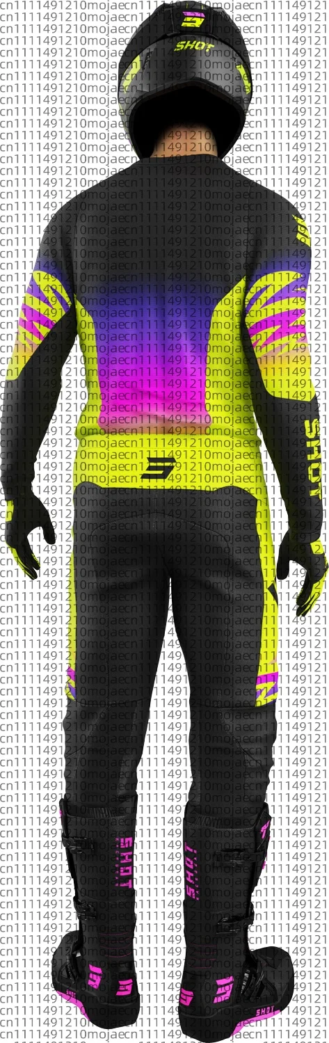 2026 Cycling Clothes Breathable Quick Drying Mountain Bike Off Road Motorcycle Long Sleeved  Men Women Loose Printed Pants Set