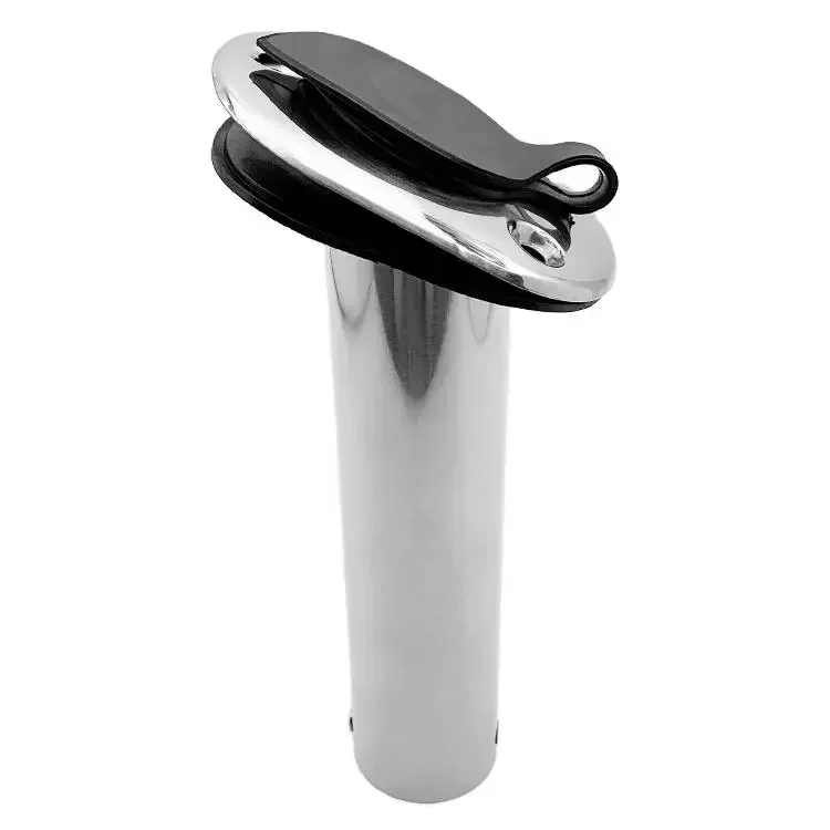 316 Stainless Steel Fishing Rod Holder with PVC Cap Inner Tube and Gasket 15/30/90 Degree for Boat Marine Accessories