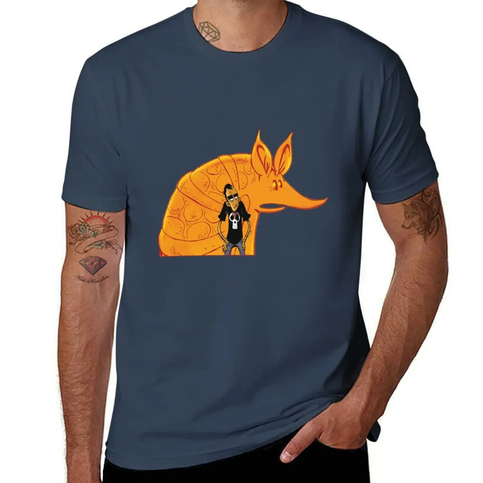 Strappare lungo i bordi | تي شيرت تمزيق على طول الخط المنقط تي شيرت رجالي 100% قطن ماركة فاخرة تي شيرت رجالي جرافيك تي شيرت #1