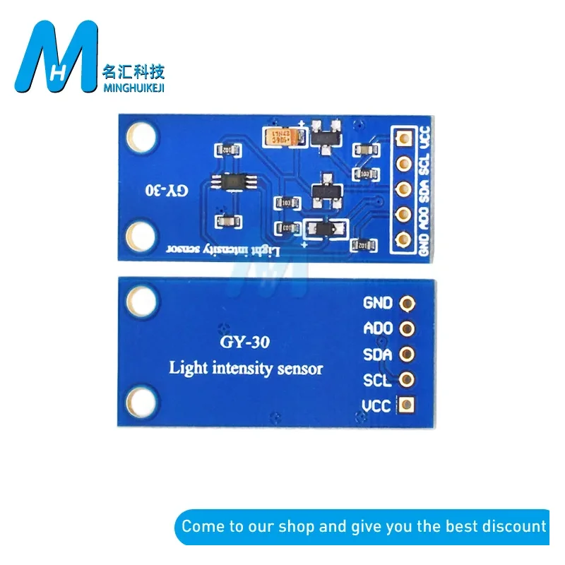 GY-30 GY-302 BH1750 BH1750FVI arduino 用モジュールのデジタル光強度照度センサー BH1750FVI 3V-5V