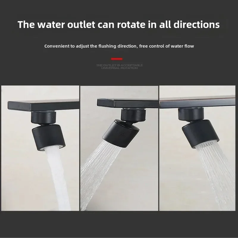 Kitchen Faucet Chrome Brushed Brass Deck Mounted 360° Rotating Swivel Tap Cold Hot Mixer Water Tap