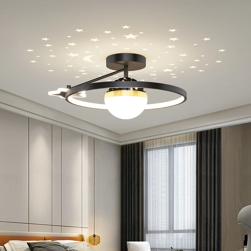 Bedroom Light Simple Modern Led Ceiling Lamp Home Master Bedroom Light 2023 New Nordic Luxury Star Sky Kid's Room Chandeliers