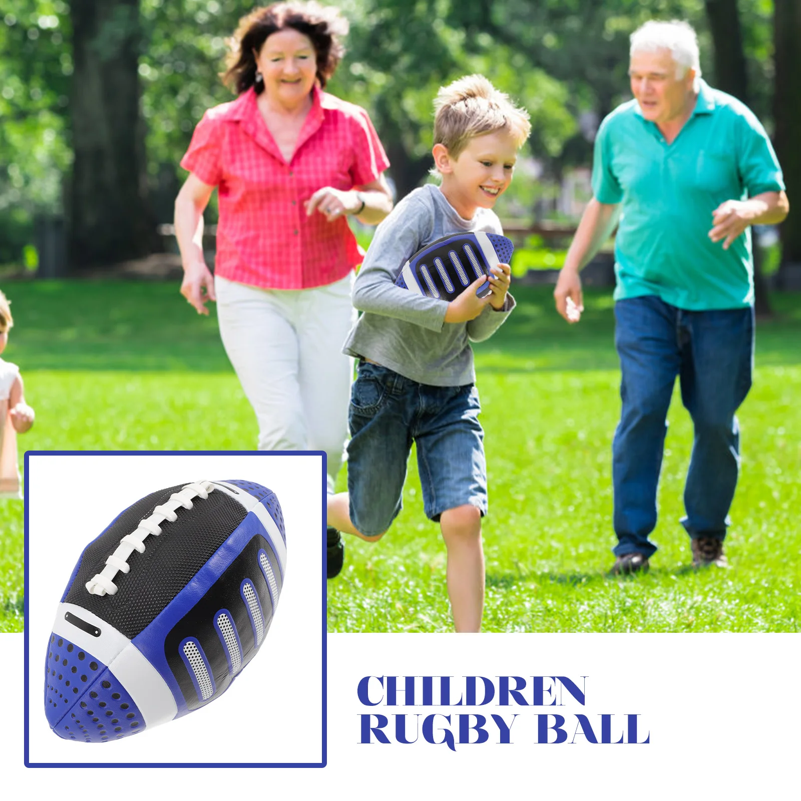

1pc Sports Toys Elastic Safe Material Children Rugby Toy Outdoor School Fun Funny Rugby Toy Gift Team Sport