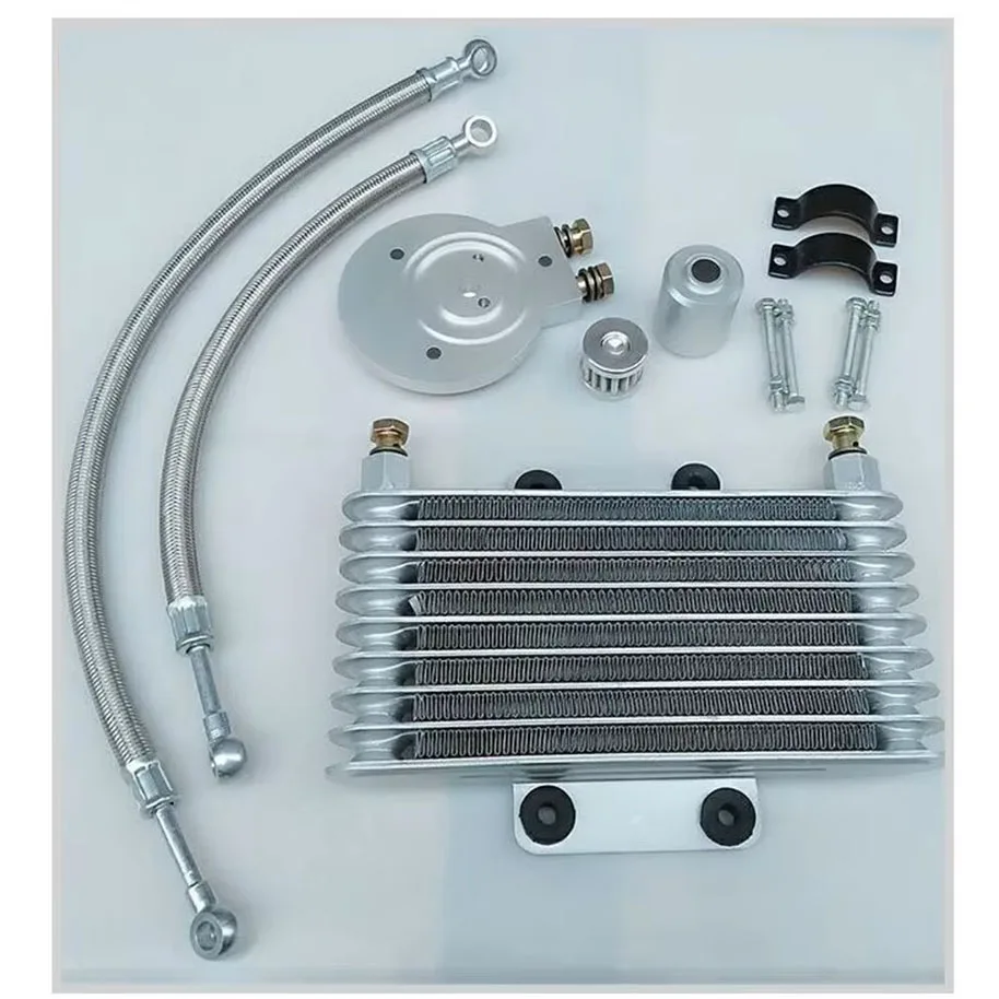 

Motorcycle Engine Oil Radiator Oil Cooler SYSTEM FULL SET For LIFAN LF250-B QJIANG QJ250-J for XV125 XV250