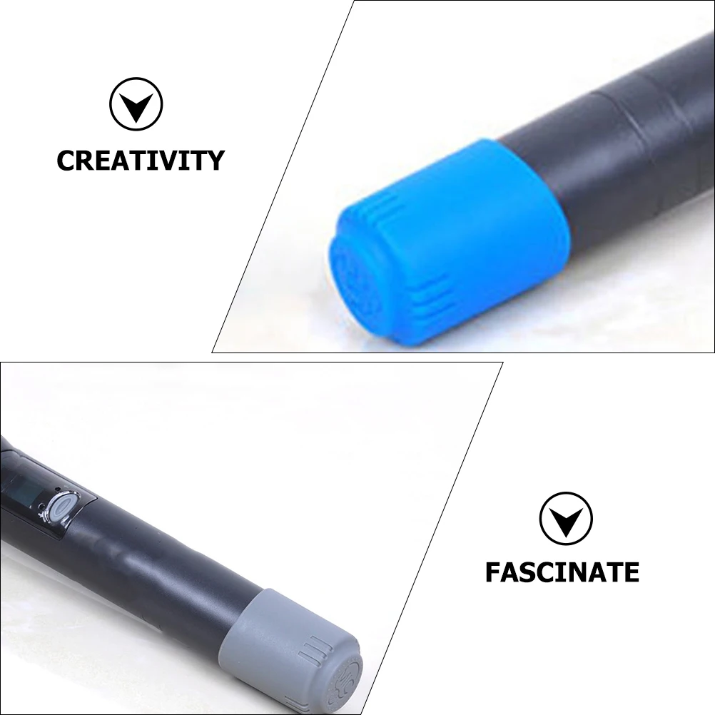 

6 Pcs Microphone Accessories Handle Cover Earphone Holder Silicone Covers for Silica Gel Case