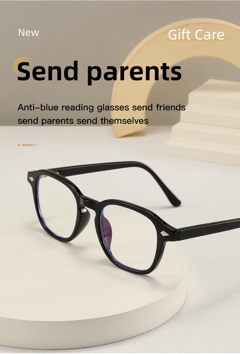 2025 NEUE Blaulicht-Lesebrille, Brillengestell für Damen und Herren, Retro-Acetat, Anti-Blaulicht-Computerbrille, 0 ~ + 3,5 – Detail 3