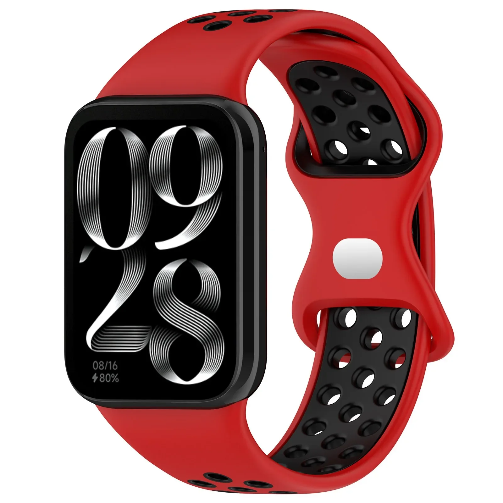 Spor Silikon Kayış Xiaomi Mi Band 9 Pro/Mi 8 Pro Bilezik Bileklik Kemer Redmi İzle 5/4 Iki renkli Bilek Kayışı Aksesuarları