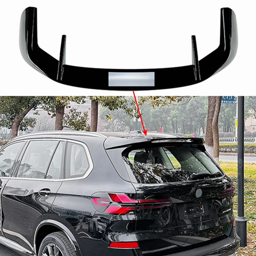 FOR BMW X5 G05 2019 2020 2021 2022 2023 2024+ Rear Roof Lip Spoiler Wing Car Tail Wing Decoration Strips Tuning MP Style ABS