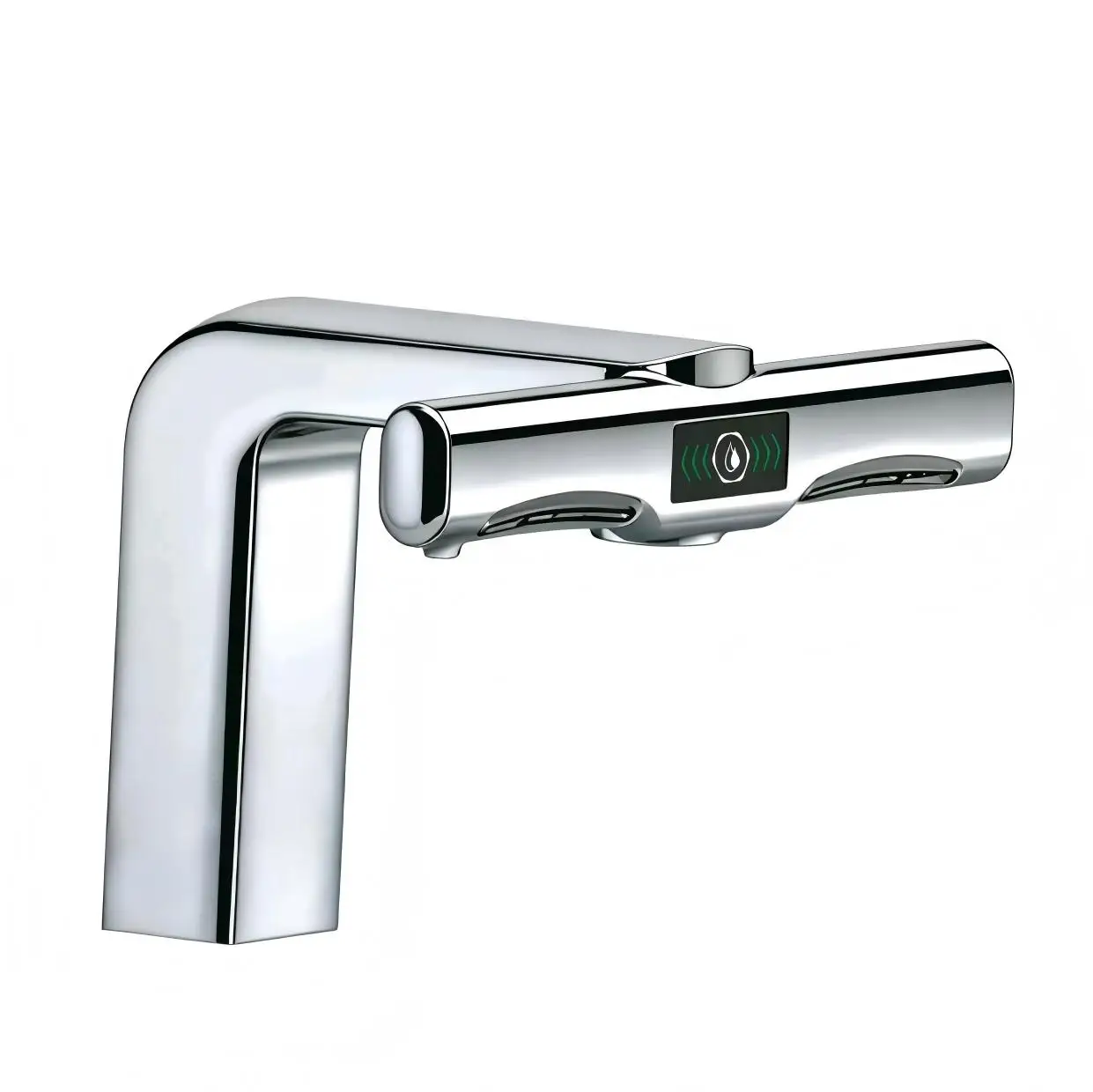 3-in-1 Multifunctional Automatic Sensor Non-Contact Faucet Soap Dispenser Hand Dryer Brushed Gold Finish Modern Style