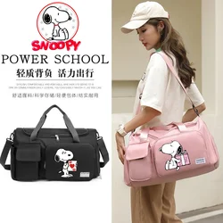 Snoopy Gym Bag Cute Cartoon Anime Large Capacity Watertight Trip Excursion Packet Women & Men Sports Tote Shoulder Bags Gift Hot