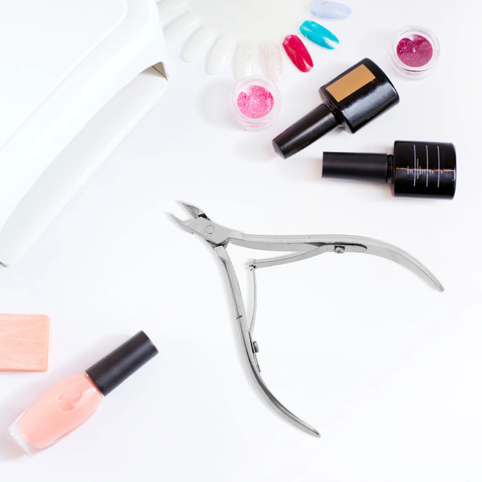 스테인리스 스틸 손톱 발톱 니퍼 긴 턱 클리퍼 과도하게 자란 큐티클 내성발톱 치료 큐티클 커터