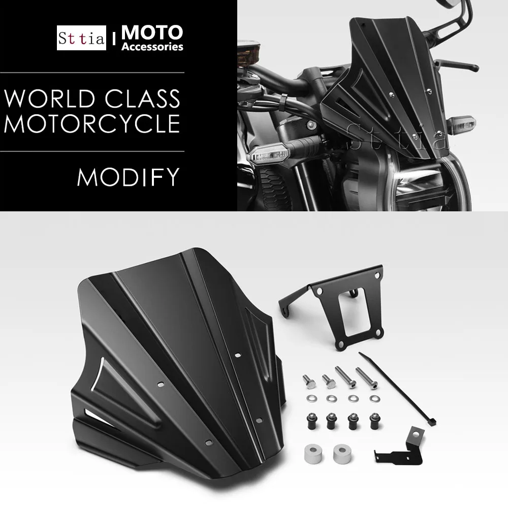 

New Motorcycle Accessories For HONDA CB1000R CB 1000 R 2021-2025 2023 2024 Windshield Windscreen Aluminum Wind Shield Deflectore