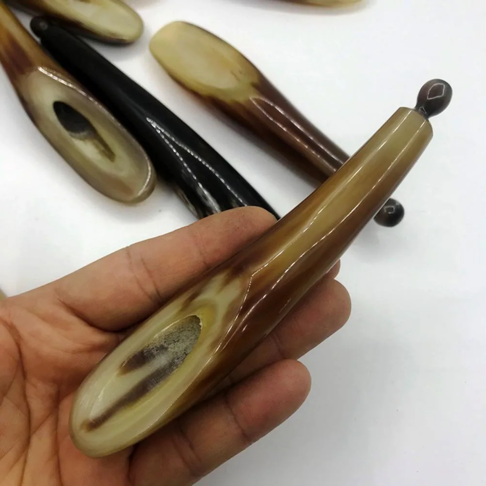 

Natural Smooth Edge Massage Tool For Pain Relief Skin Hydration Scraping Horn Tube Horn Scraping Tool Massage