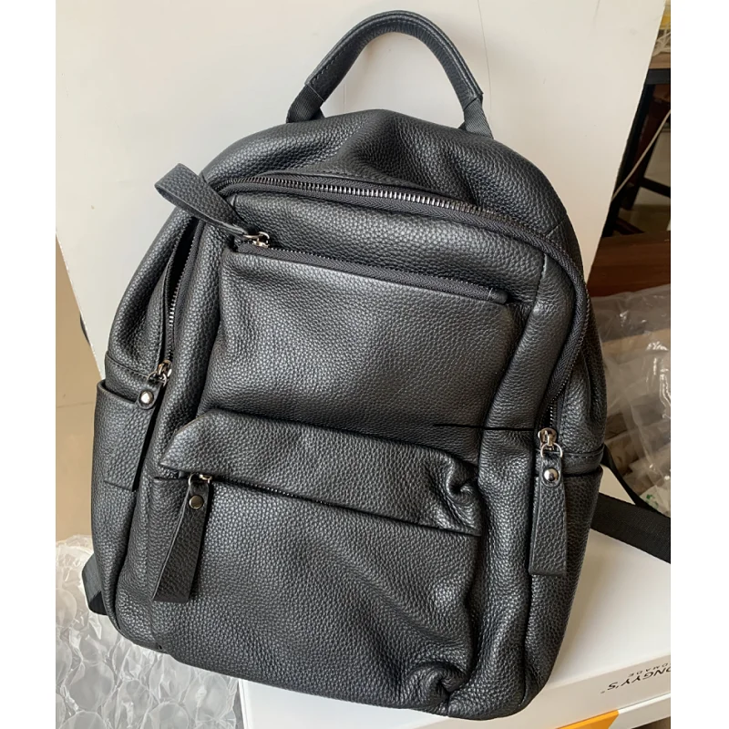 

Women Genuine Leather Backpack Versatile Travel College Knapsack Sac a Dos Mochilas Fashion Shoulder School Bags Ladies Bagpack