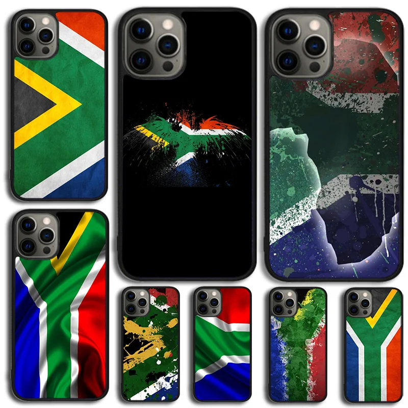 South Africa Flag Phone Case For iPhone 14 15 16 13 12 Mini Max Cover For Apple iPhone 11 Pro Max 6 8 7 Plus SE2020 Coque