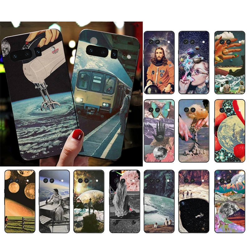 

Phone Case For Google Pixel 10 9 Pro XL 9A 8 7 6 Pro Pixel 8A 7A 6A Pixel 8 7 6 5 Art Aesthetic Trippy