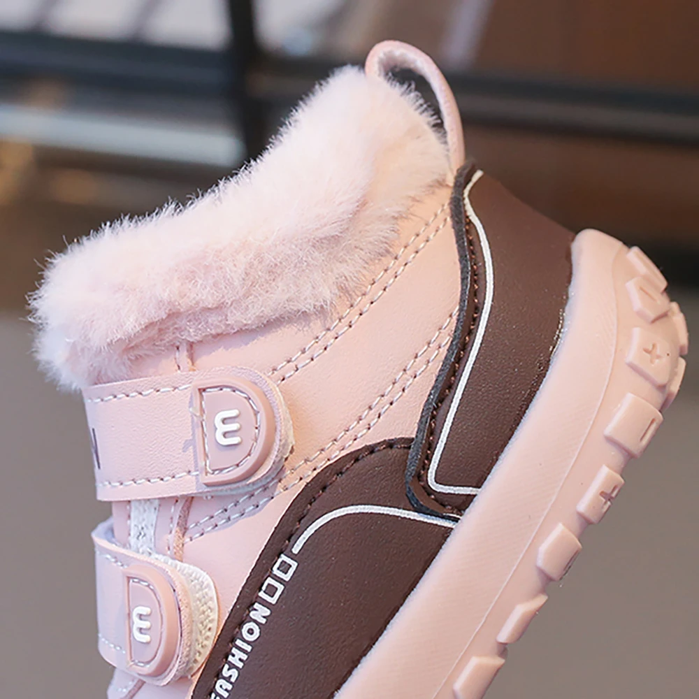 Sepatu Bot Musim Dingin Untuk Bayi Laki-laki Perempuan Ergonomis Anti-selip Sepatu Bot Salju Balita Tahan Air Sepatu Katun Anak Sepatu Bot Hangat