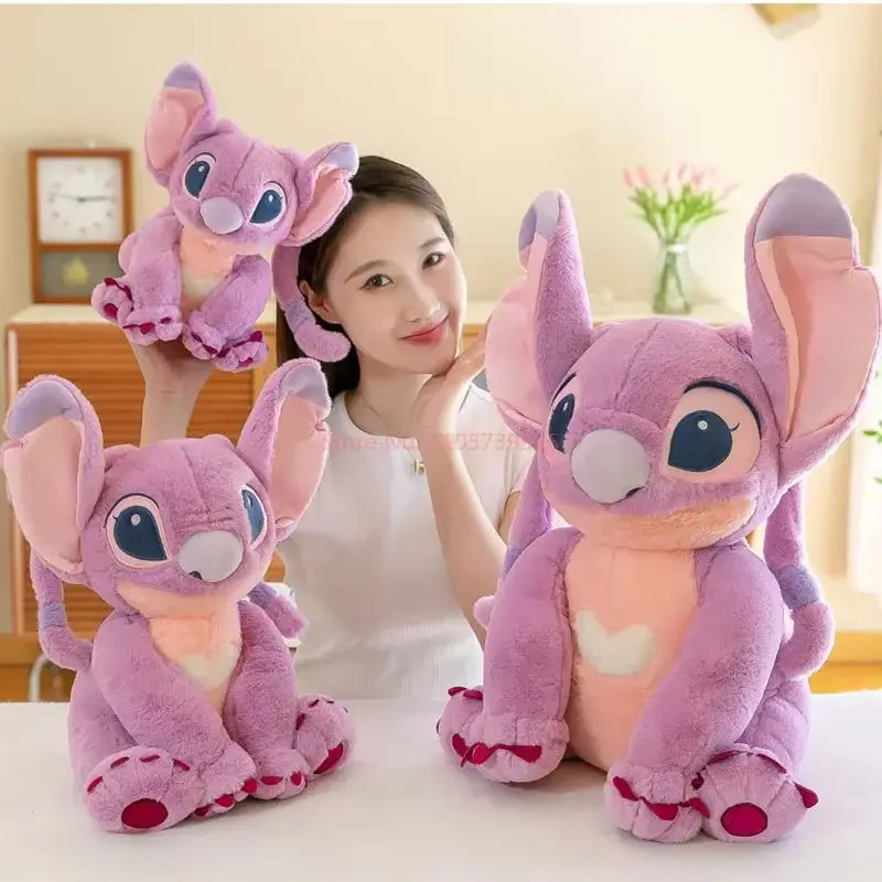 60cm Disney Duży Rozmiar Lilo & Stitch Wypchana Pluszowa Zabawka Stitch Lalka Miękka Kawaii Dekoracja Pokoju Poduszka Zabawki Dziewczyna Prezenty Świąteczne Zabawki