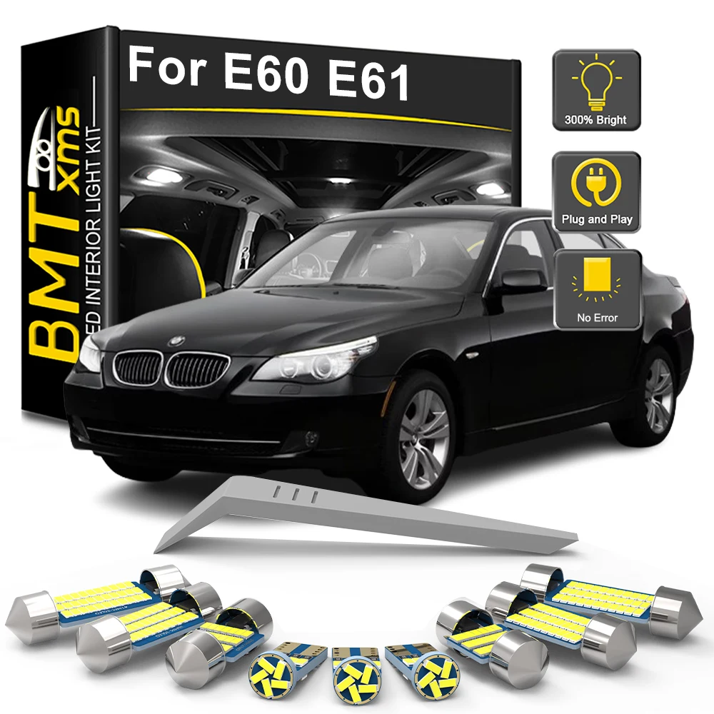 

BMTxms For BMW 5 Series E60 E61 Sedan Wagon 2004 2005 2006 2007 2008 2009 2010 LED Interior Dome Map Light CANBUS Accessories