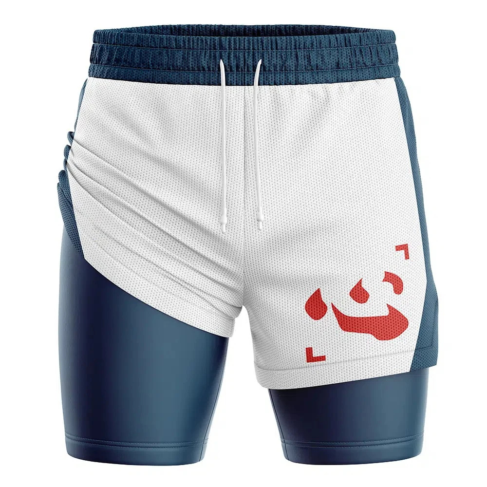 

Шорты для фитнеса Bandai Chairman Netero Hunter X Hunter, аниме-стиль, унисекс, двухслойные, 2-в-1, летние, быстросохнущие, мягкие, легкие