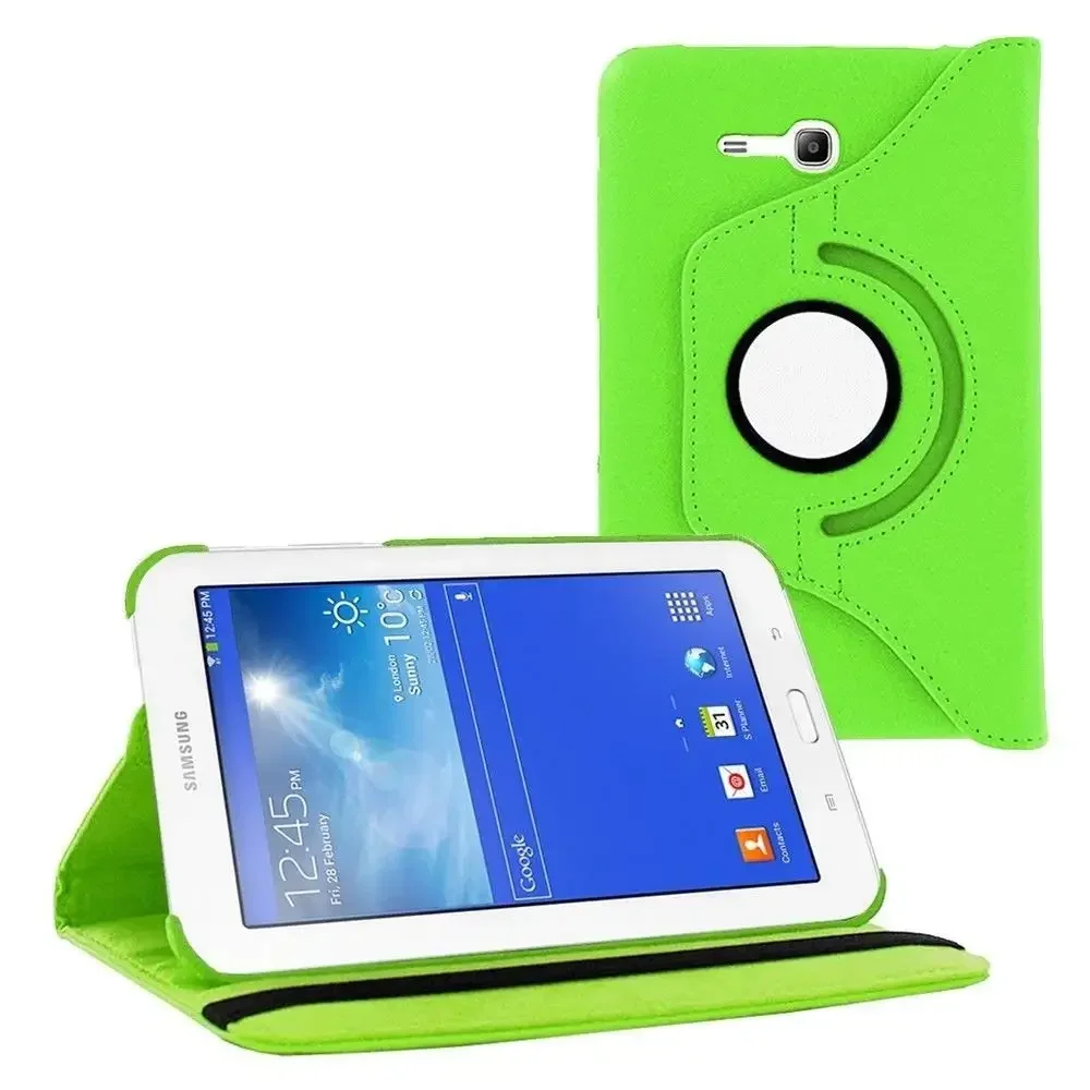 360 Degree Rotating PU Leather Cover Case For Samsung Galaxy Tab 3 Lite 7\