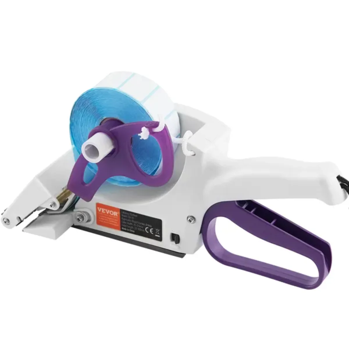 VEVOR Manual Labeling Machine - 0.59-2.17" Label Width - Portable Handheld Applicator for Bottles/Boxes/Fruits