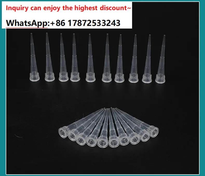 10ul transparent bag suction head disposable suction head laboratory consumables multi specification pipette suction head