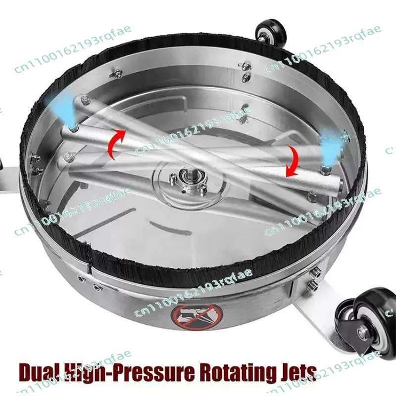 High-pressure Property Road Washing Machine Ground Mobile Cleaning 15 Inch Pure Stainless Steel Floor Cleaning Machine