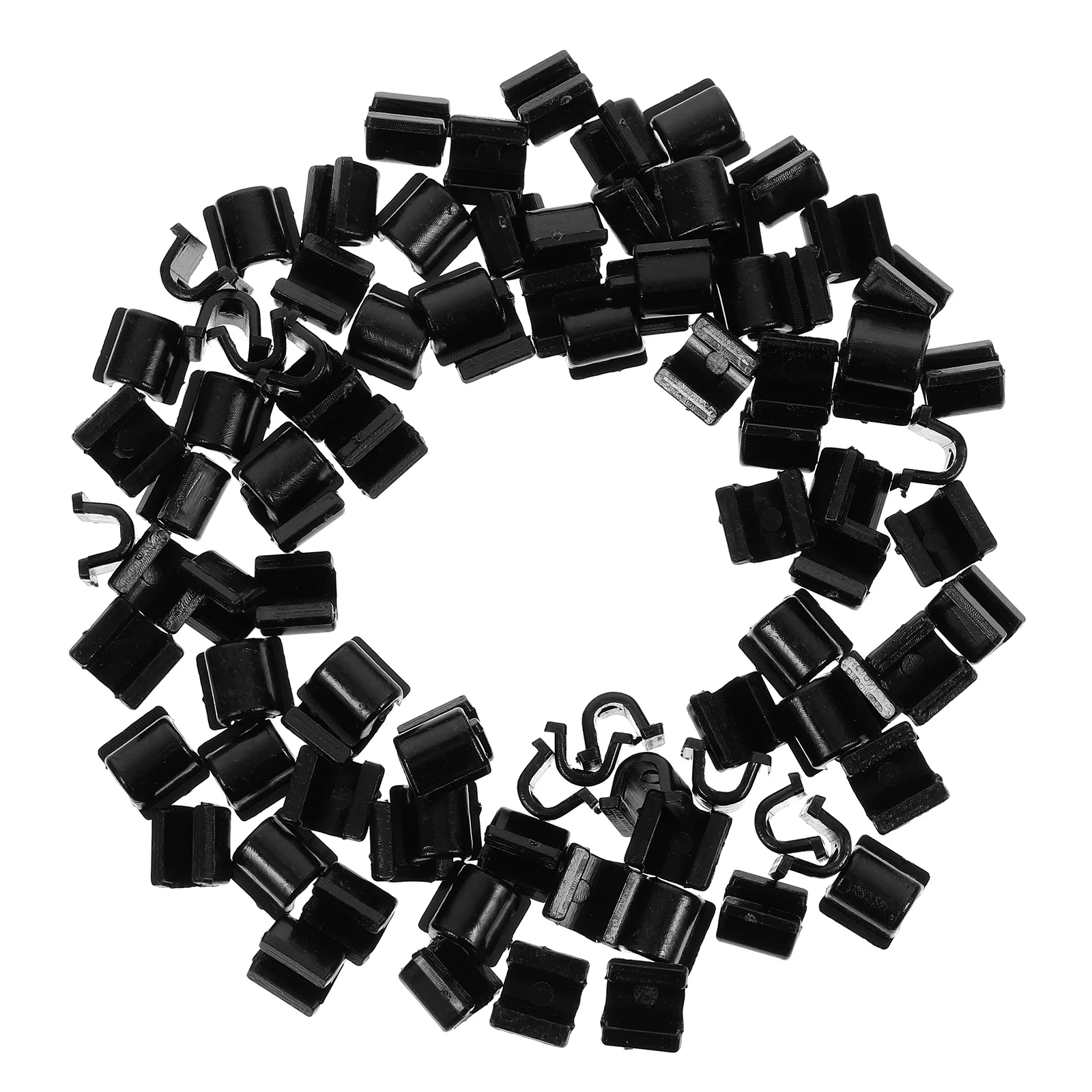 

100pcs Hair Tie Buckles Durable Plastic DIY Accessories for 4 5mm Hair Ropes Bungee Ties Styling Tools Holder Ring