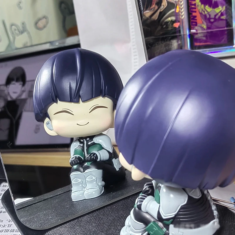 

10cm Anime Kaiju No8 Figure Q Version Sousuke Hoshina Toys Sitting Figurine Look Up Kafka Figure PVC Collectible peripheral Gift