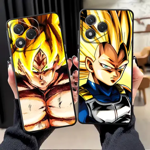 Case for Honor 200 400 Lite X7 X8 90 8X 70 X5b Magic5Lite X9a X6 Black Soft Phone Cover Dragon Ball Cool Vegeta