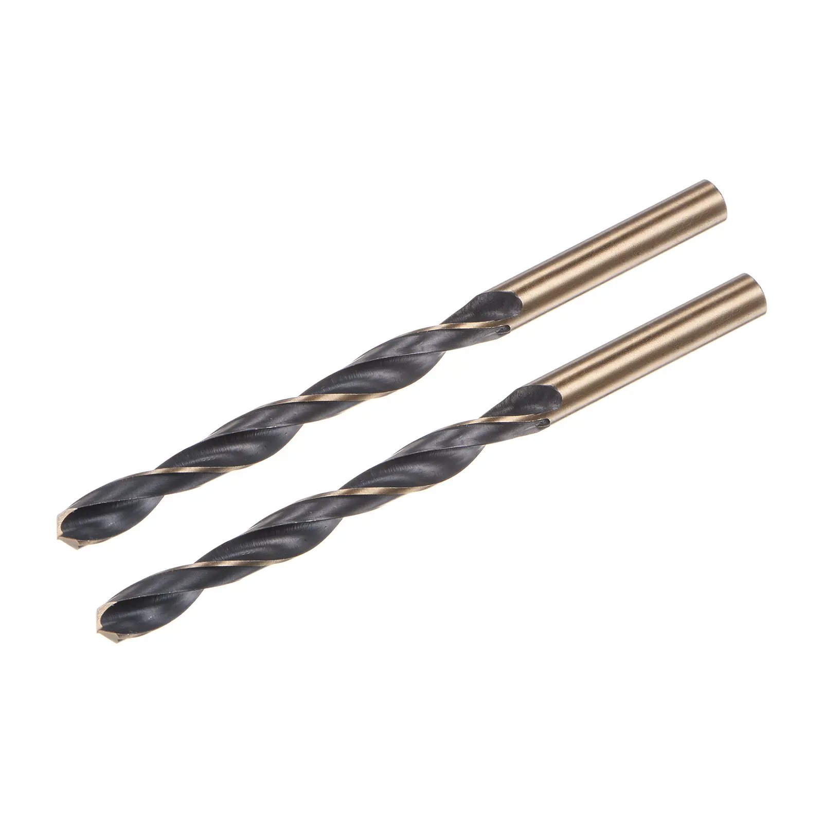 2pcs High Speed Steel Twist Jobber Drill Bit 7/8/9/10/11/12/13mm Titanium Nitride Coated M2 for Handheld Drills Drilling Machine