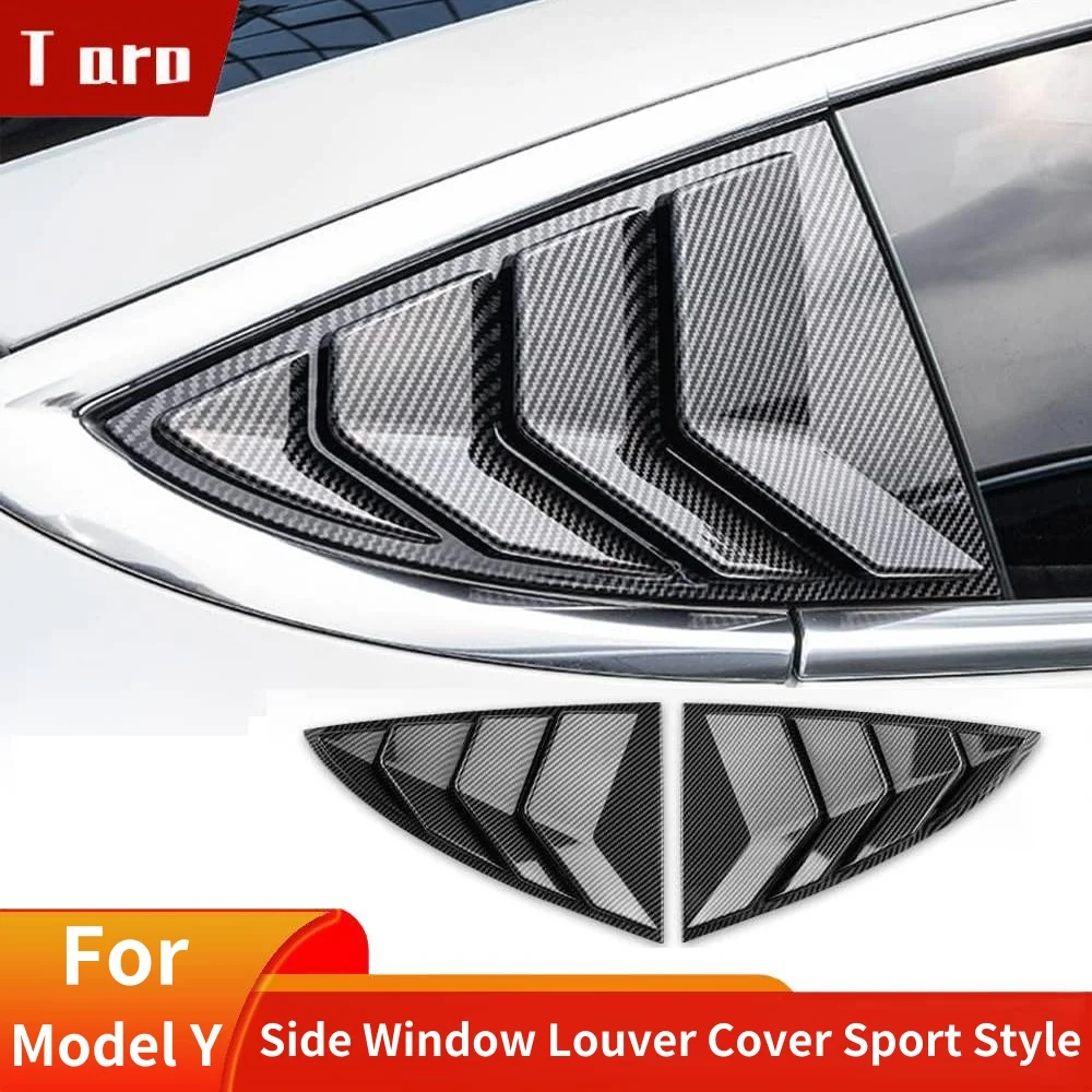 Tarot For Tesla Model Y Side Window Louver Cover Sport Style for Tesla Model Y 2021 2022 2023 Accessories