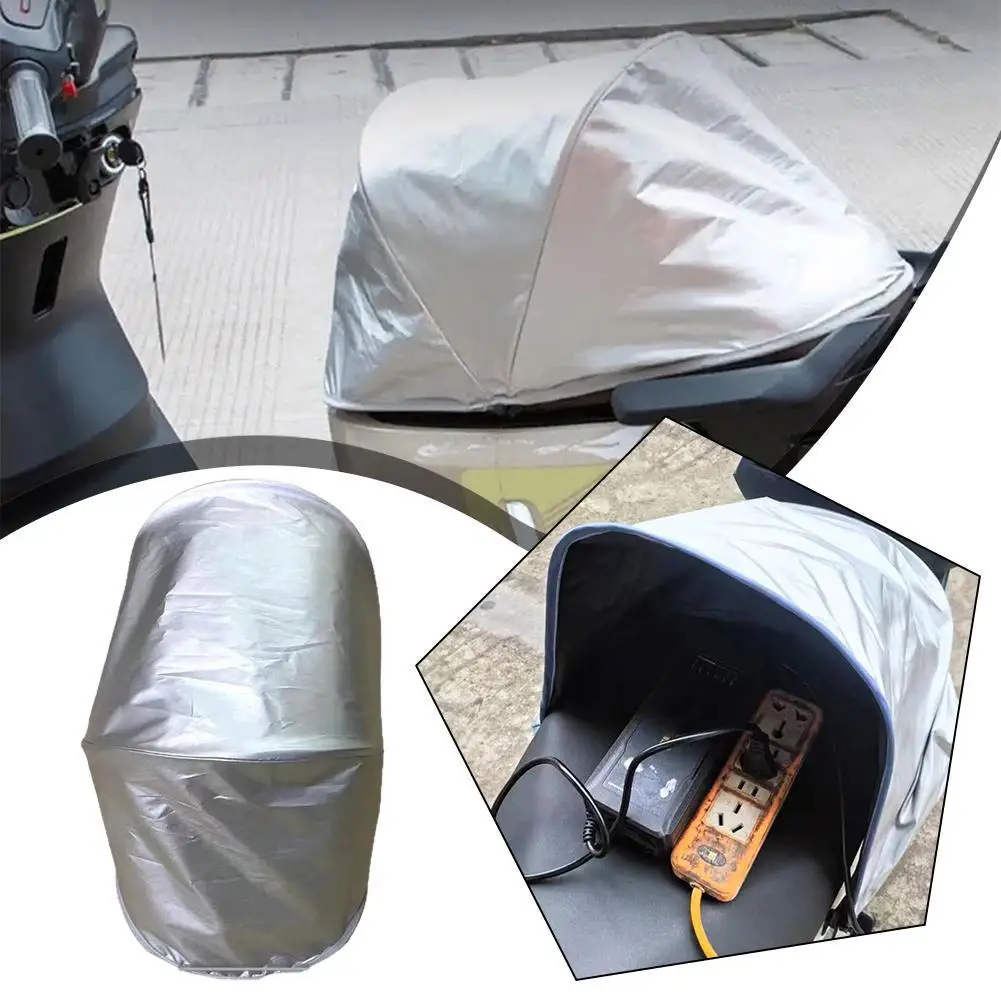 

Electric Motorcycle Seat Sun Shade Cover Waterproof Sun Protection And Heat Insulation Foldable Summer Outdoor Motorcycle Cover