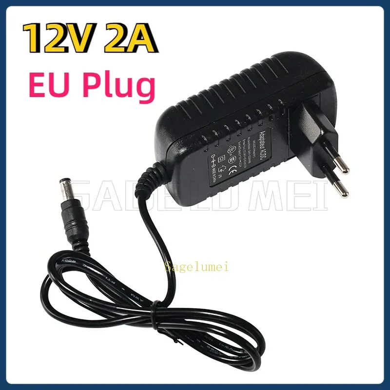 AC 100V-240V To DC 12V 2A 24W Lighting Transformer Electronic Power Supply Adapter Converter LED Driver for 12V LED Strips Light