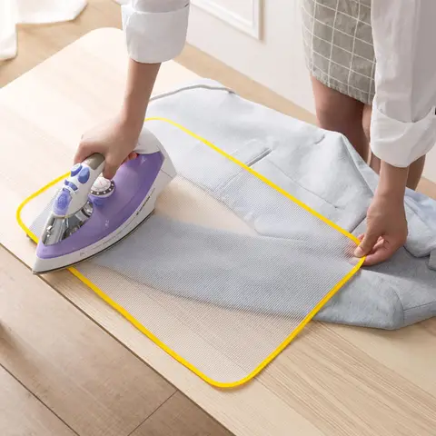 다림질 보드 커버 다림질 천 보호 의류 철 의류 내열성 다림질 보호 절연 패드 색상 랜덤