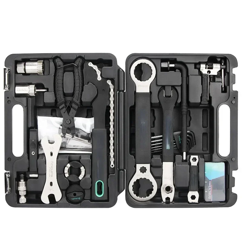 Bicycle Repair Tool Bicycle Multi-function Toolbox Professional Maintenance Box 18-in-one Set