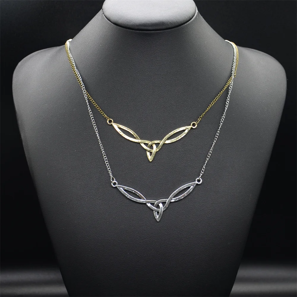Classic Trinity Symbol Irish Knot Jewelry Ethnic Women Necklaces Pendants Vintage Jewlery - view 4
