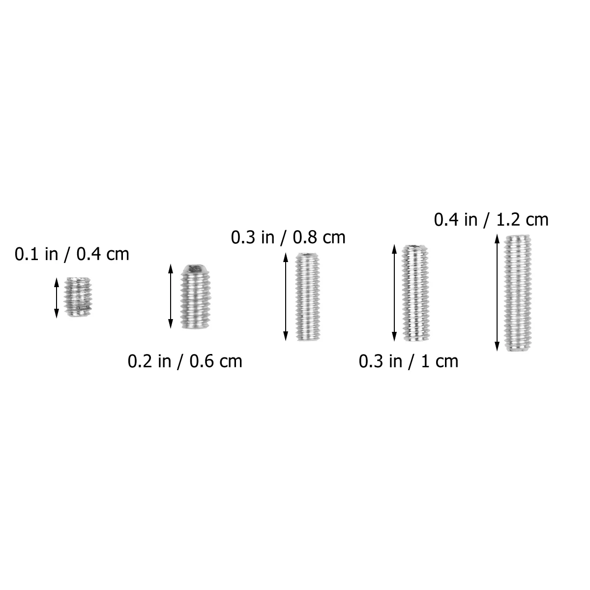 

25pcs Height Adjustment Electric Bass Guitar Bridge Saddles Hexagon Screws Tremolo Bridge Hex Screws for Tremolo Electric Guitar