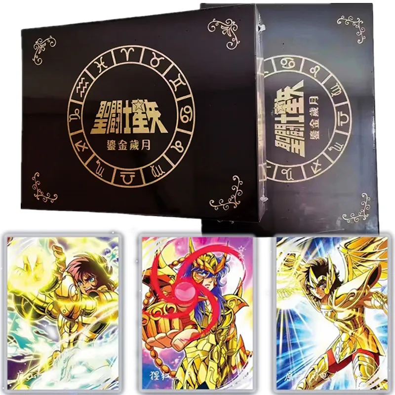 

Saint Seiya Card New Holy Cloak Awakening Collection Anime Character Peripheral Bag Collectible Cards Children Birthday Toy Gift