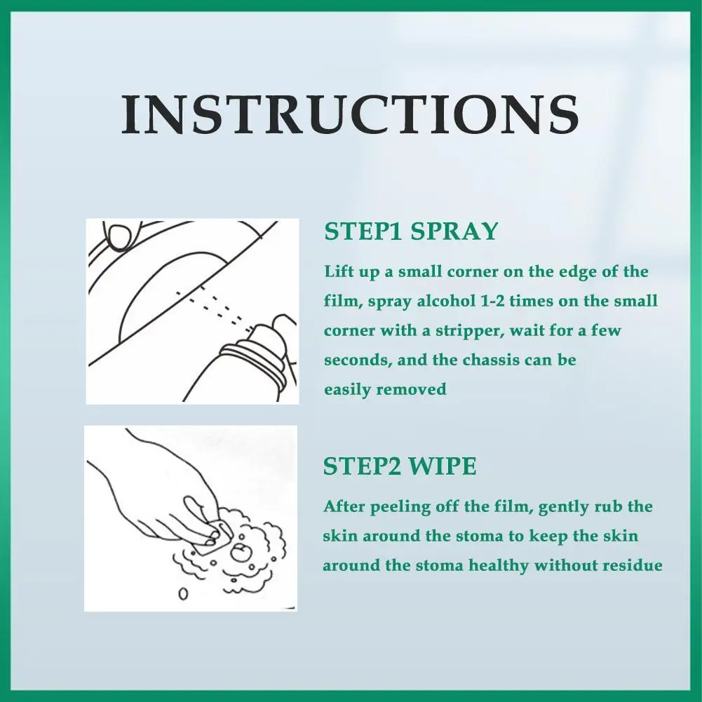 

30ML Colostomy Adhesive Wipe-Off Spray Medical Adhesive Bag Products Care Remover Ostomy Z7G2