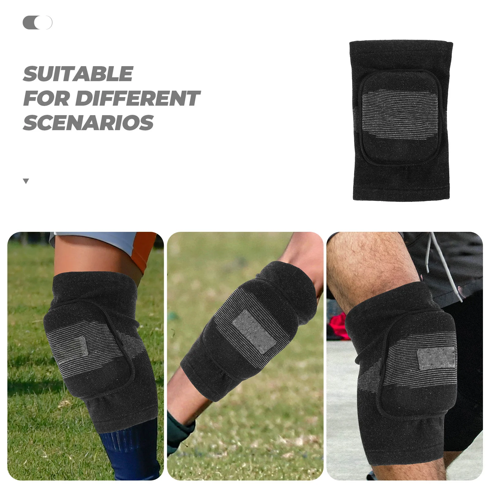 دعامة الركبة تدعم الأكمام الضاغطة السميكة للرياضة والجري وركوب الدراجات وحماية المفاصل وسادات لوح التزلج للمصارعة