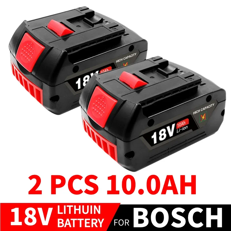 

18V Battery for Bosch Rechargeable Li-ion Battery BAT609 BAT609G BAT618 BAT618G BAT614 + 1Charger with Capacity 10Ah