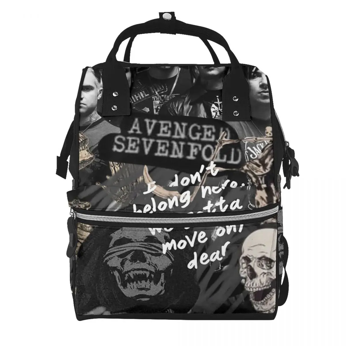 Avenged Sevenfold Student Backpack School Bag Hiking Travel Daypack for Men Women Bookbag Shoulder Bags