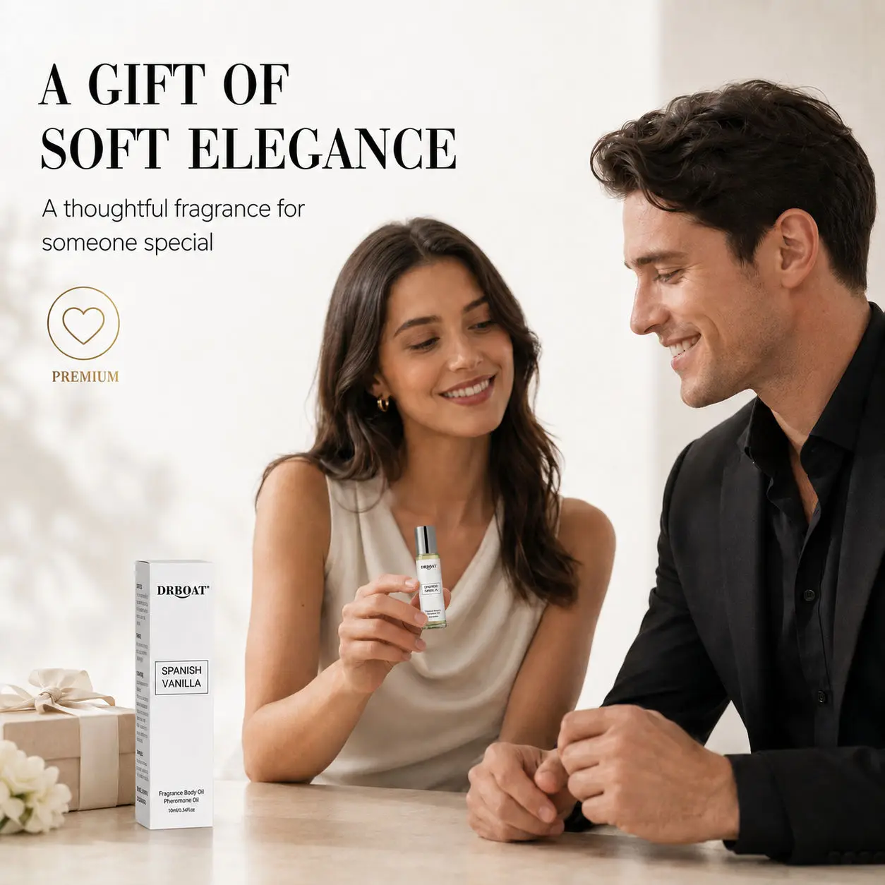 Fotografia 7: Óleo de perfume roll-on masculino, aroma de baunilha espanhola, sem álcool, fragrância de longa duração, ideal para levar em viagens, um presente perfeito para o namorado.