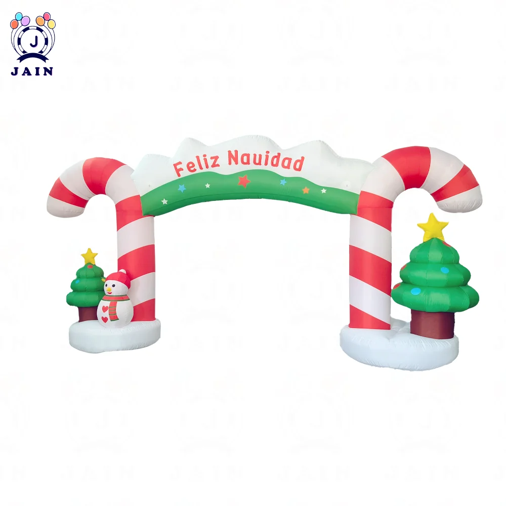 

20FT Christmas Inflatable Archway Inflatable Santa Claus and Snowman Arch with Blower Indoor and Outdoor Decoration