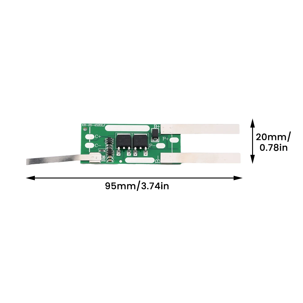 Separate Port 1S 2S BMS Charge Board 3.7V 7.4V 18650 21700 26650 Lipo Lithium Battery 8A 10A Charge Discharge Module for Motor